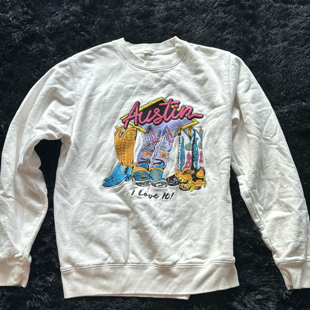 brandy Austin cowboy boots crewneck